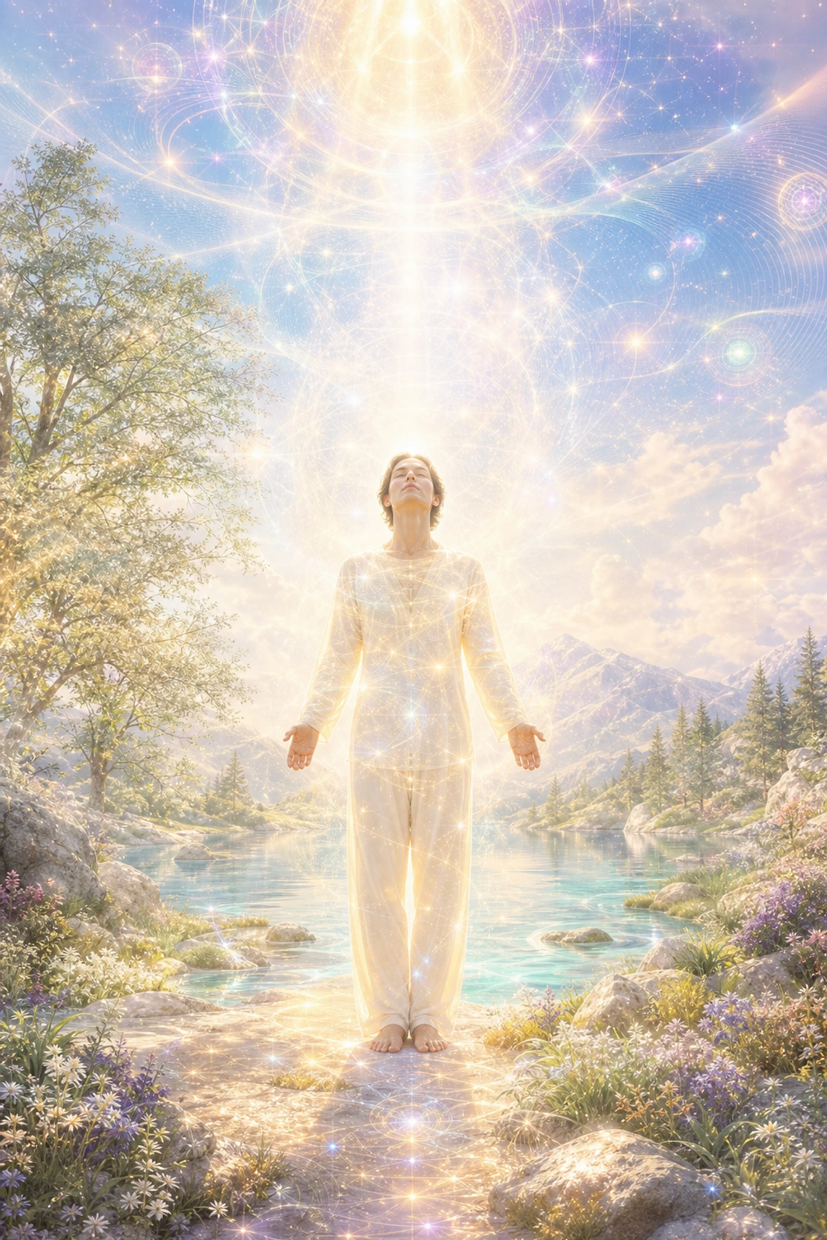Divine presence permeates a person, nature, and the cosmos as one luminous reality