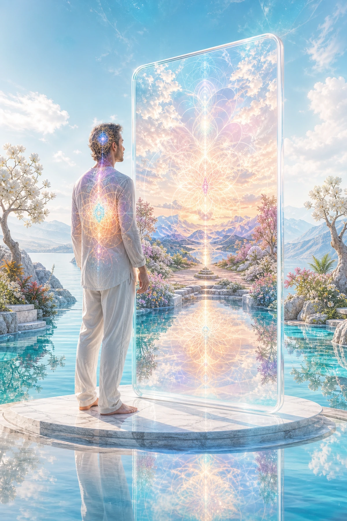 A luminous inner pattern is reflected in a person’s experienced outer world