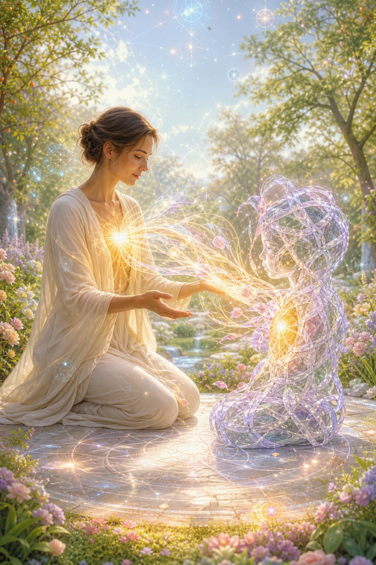 A protective inner structure reveals its positive origin and returns to wholeness
