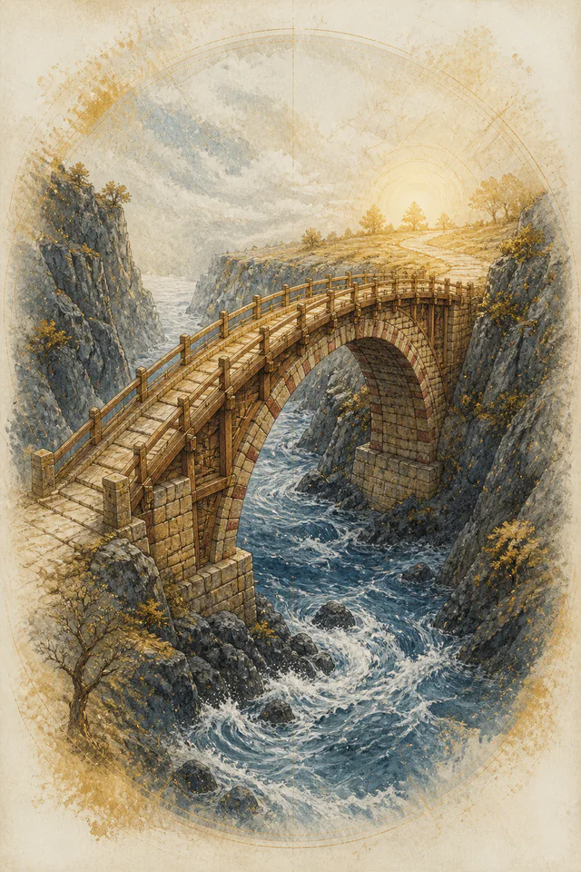 Detaljna simbolička ilustracija za obojenu trijadu Triadika™ CŽC, Graditelj srca.