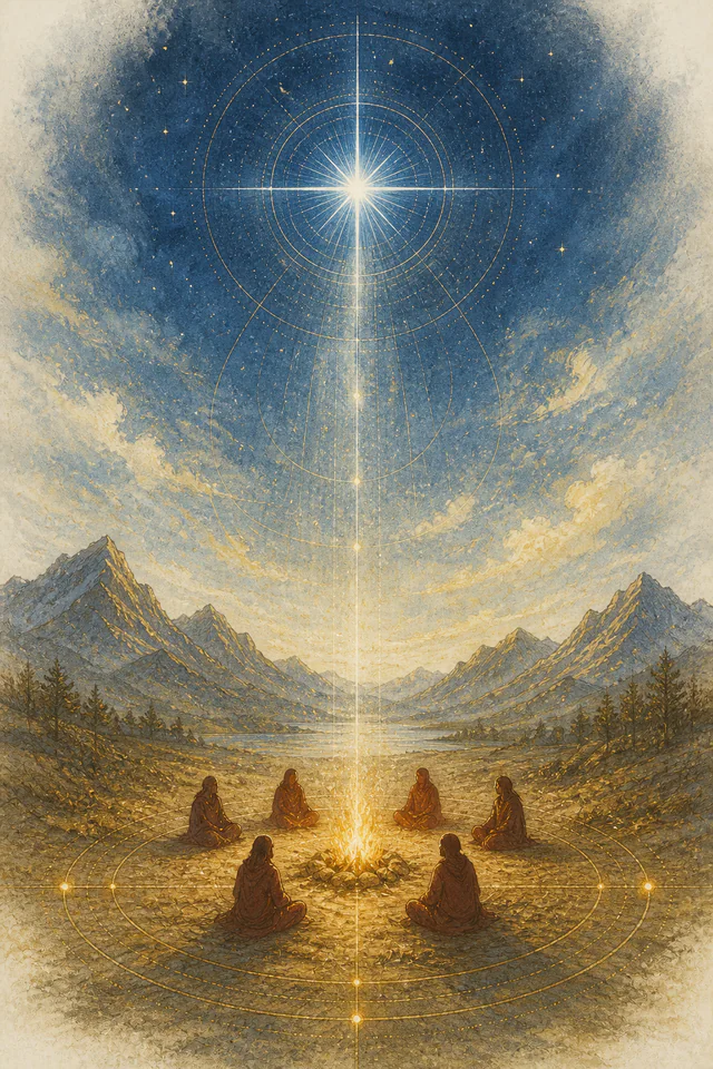 Detaljna simbolička ilustracija za obojenu trijadu Triadika™ PCC, Poslanstvo.