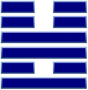 Example of Hexagram (Number 55, Abundance)