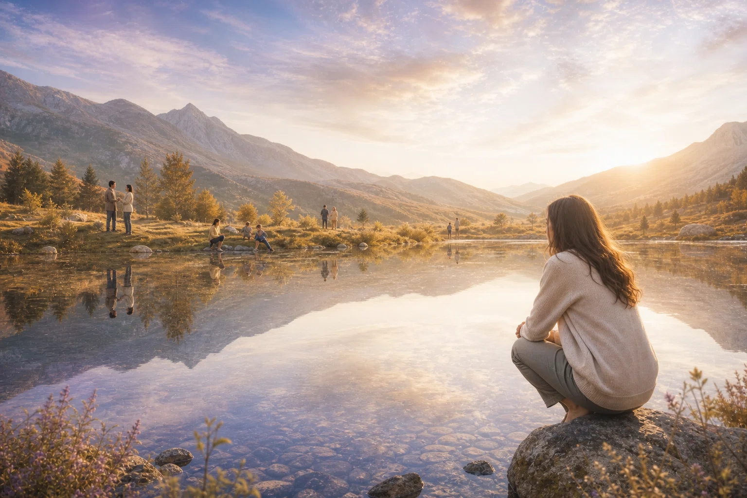 A person sees the outer world as a clear mirror of inner experience