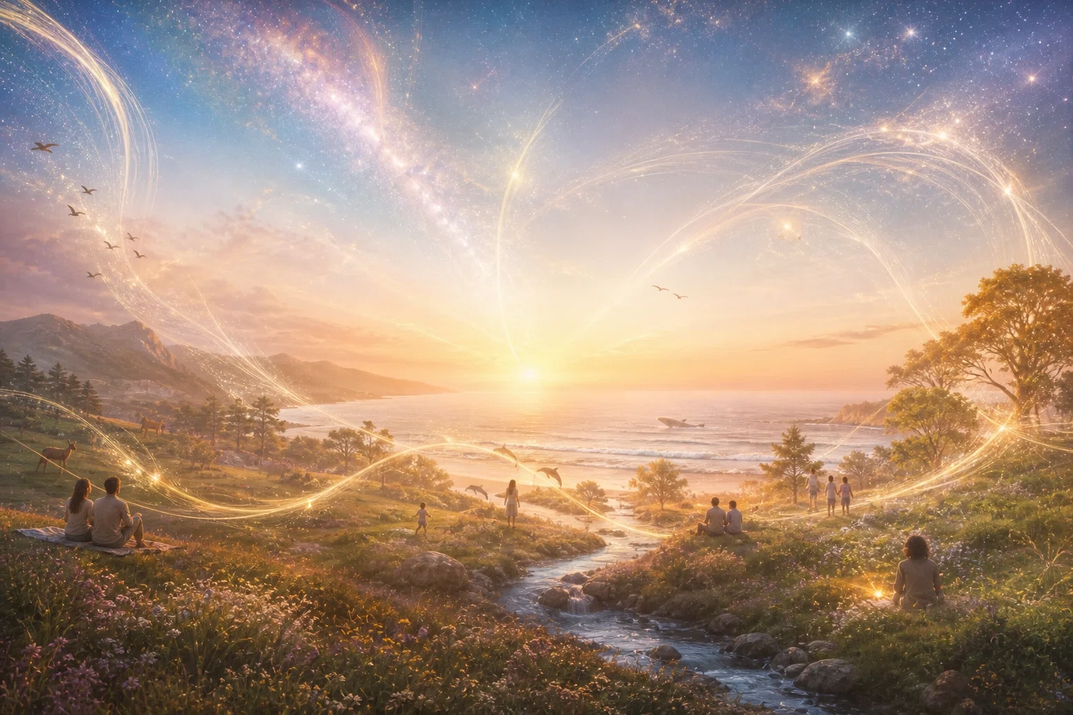 The whole cosmos is woven from one quiet movement of love